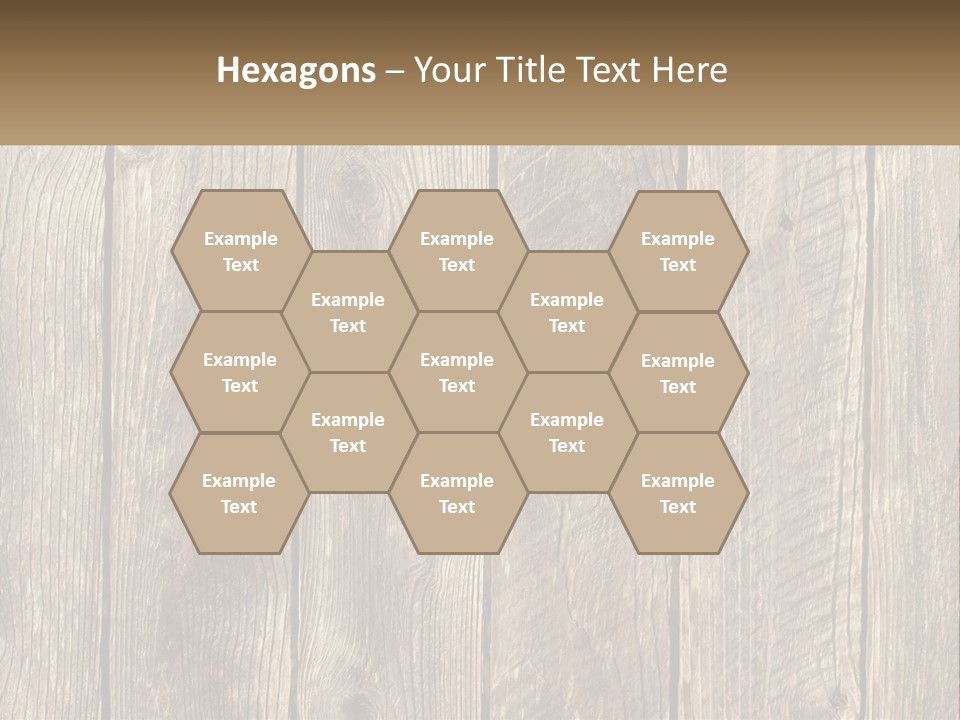 A Wooden Fence With A Brown Background PowerPoint Template