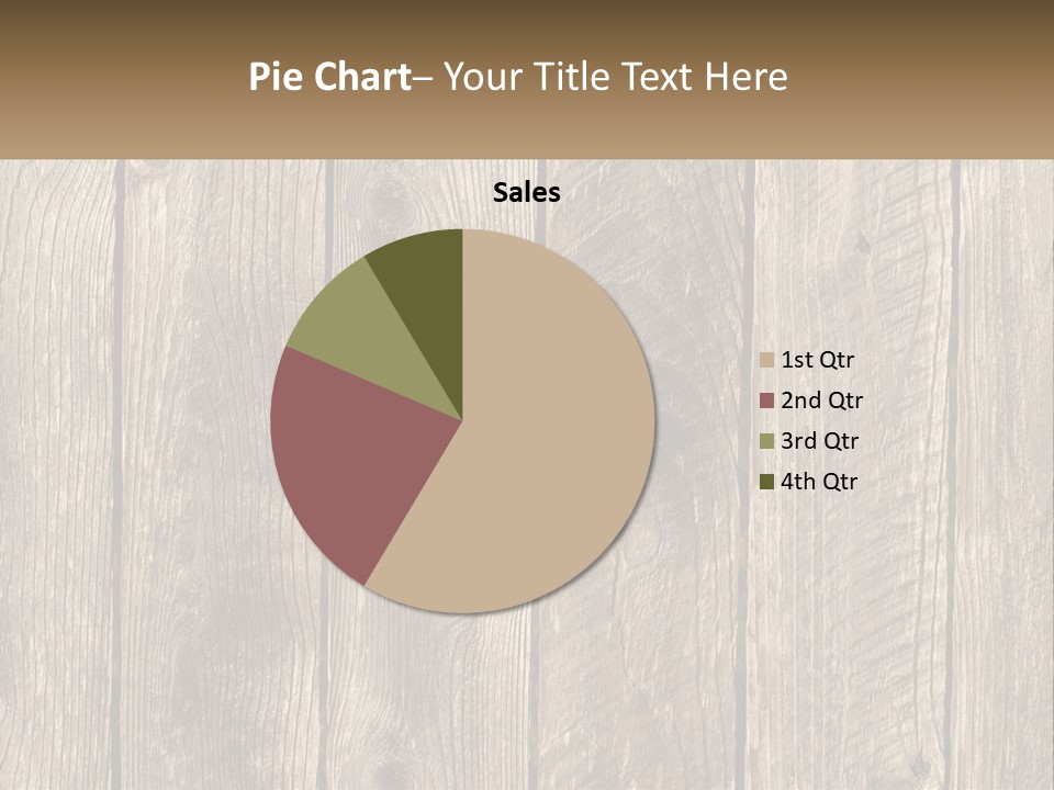 A Wooden Fence With A Brown Background PowerPoint Template