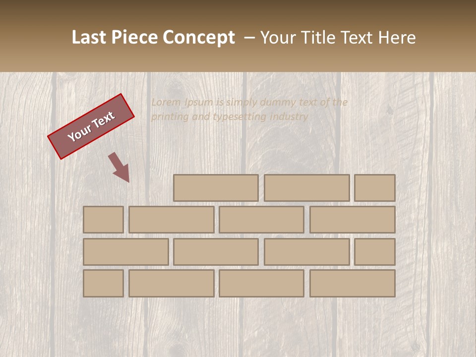 A Wooden Fence With A Brown Background PowerPoint Template