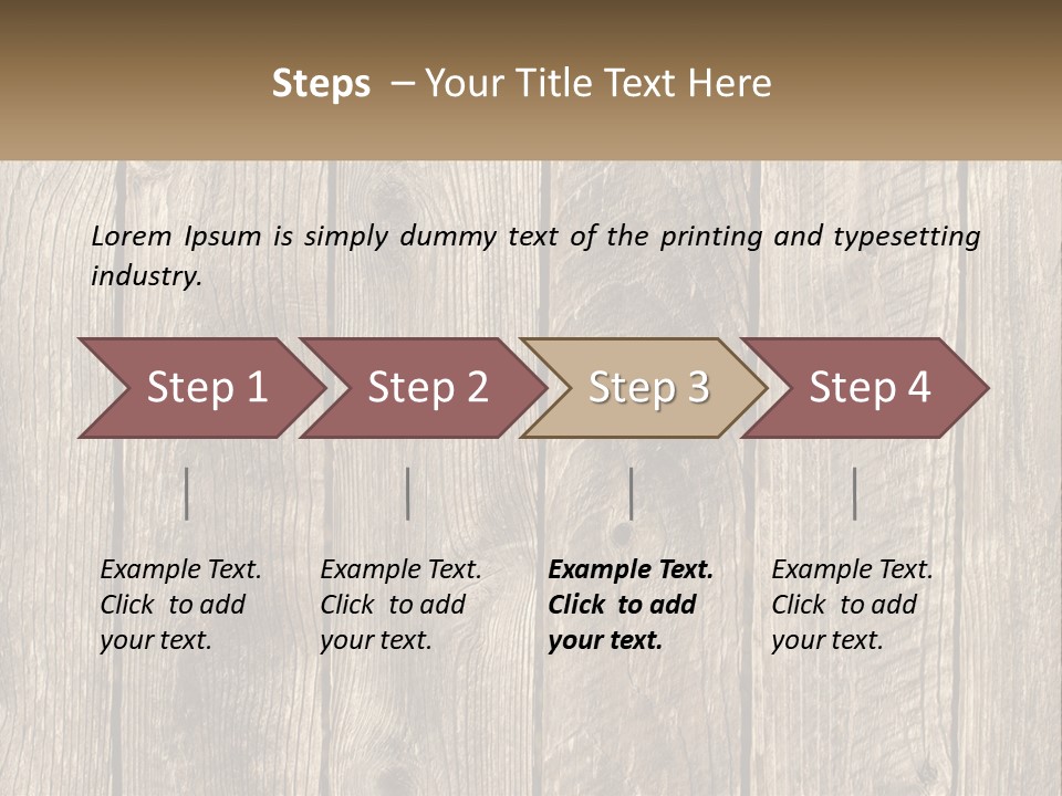 A Wooden Fence With A Brown Background PowerPoint Template