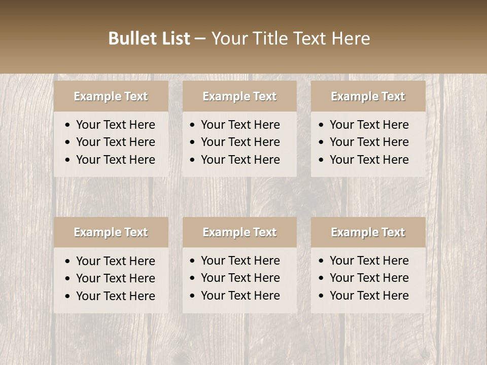 A Wooden Fence With A Brown Background PowerPoint Template