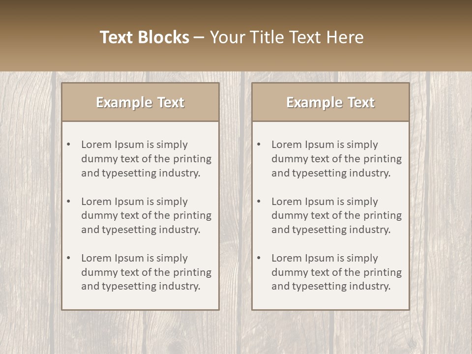 A Wooden Fence With A Brown Background PowerPoint Template