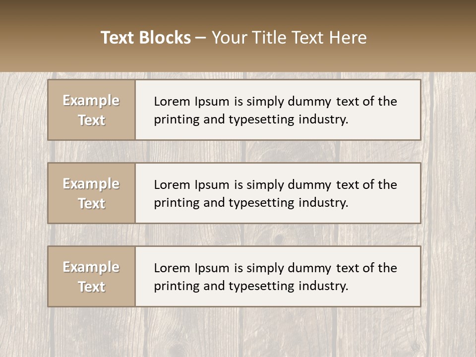 A Wooden Fence With A Brown Background PowerPoint Template