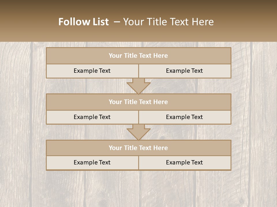 A Wooden Fence With A Brown Background PowerPoint Template