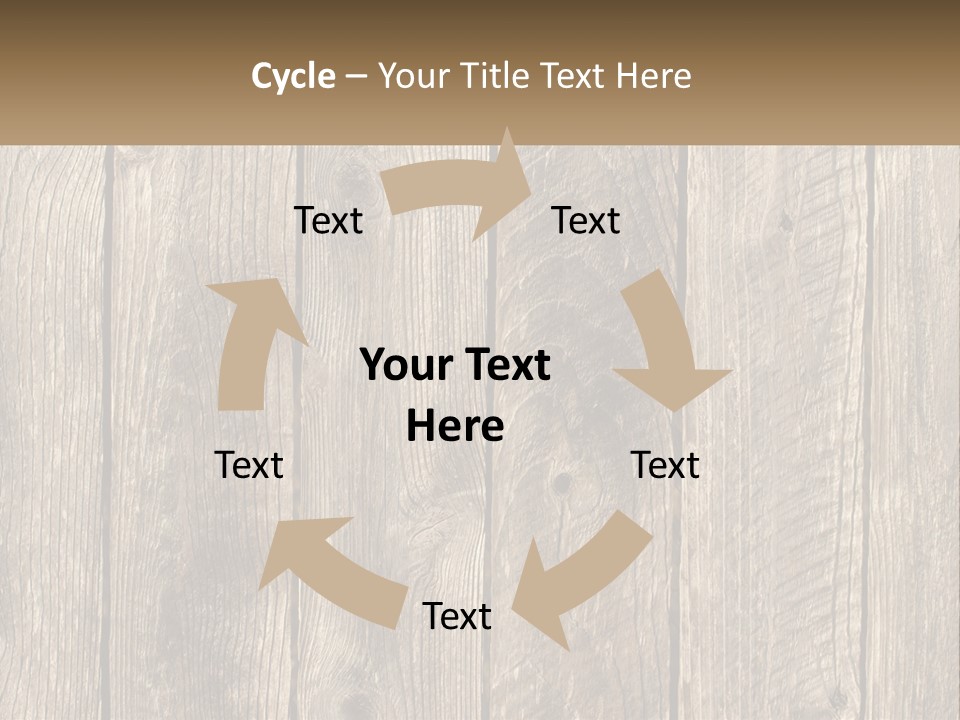 A Wooden Fence With A Brown Background PowerPoint Template