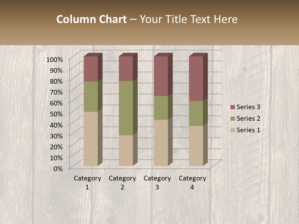 A Wooden Fence With A Brown Background PowerPoint Template
