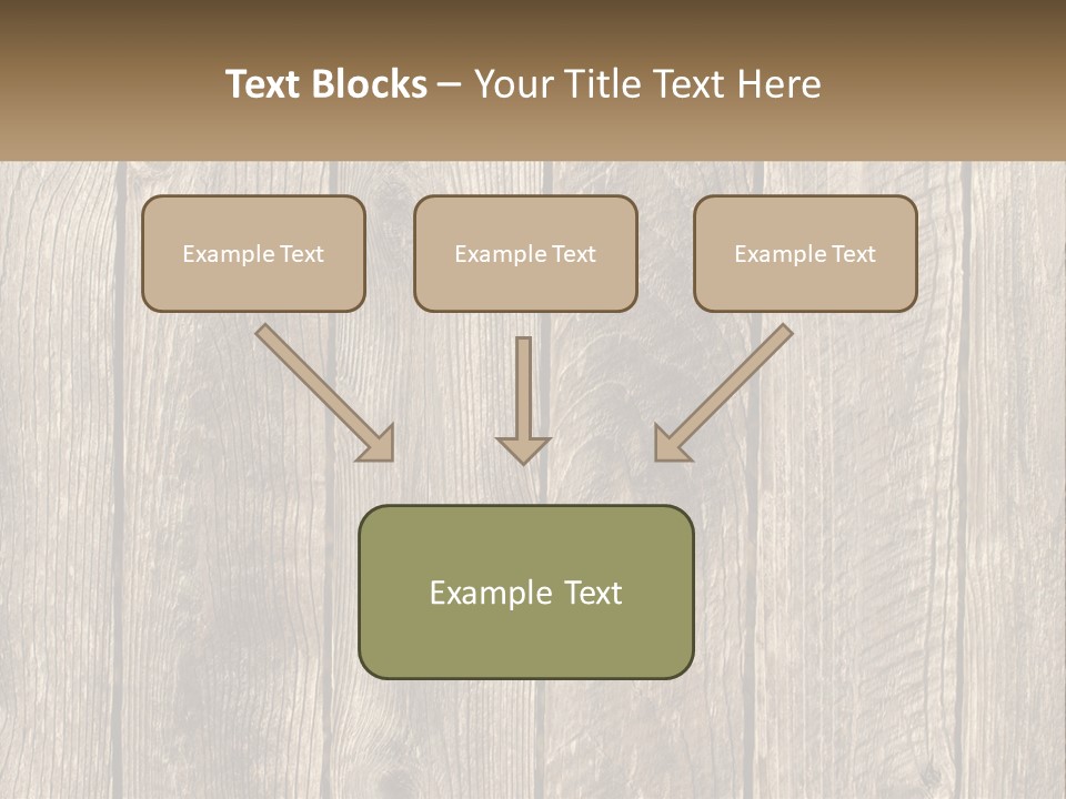 A Wooden Fence With A Brown Background PowerPoint Template