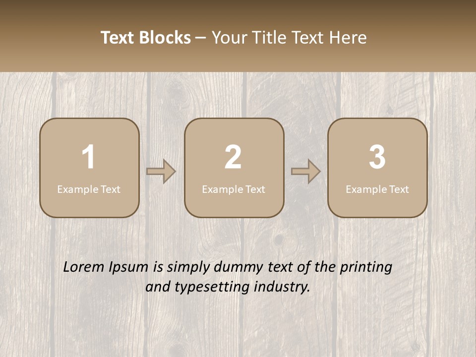 A Wooden Fence With A Brown Background PowerPoint Template