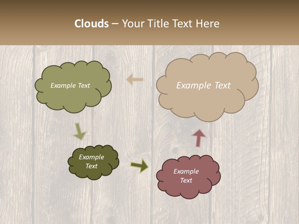 A Wooden Fence With A Brown Background PowerPoint Template