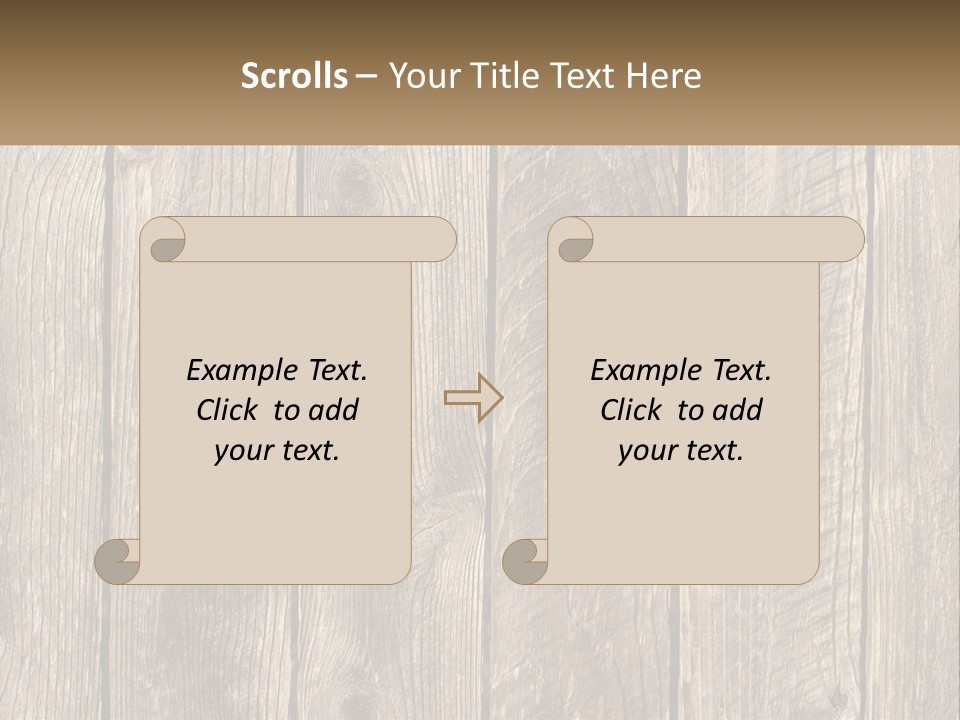 A Wooden Fence With A Brown Background PowerPoint Template