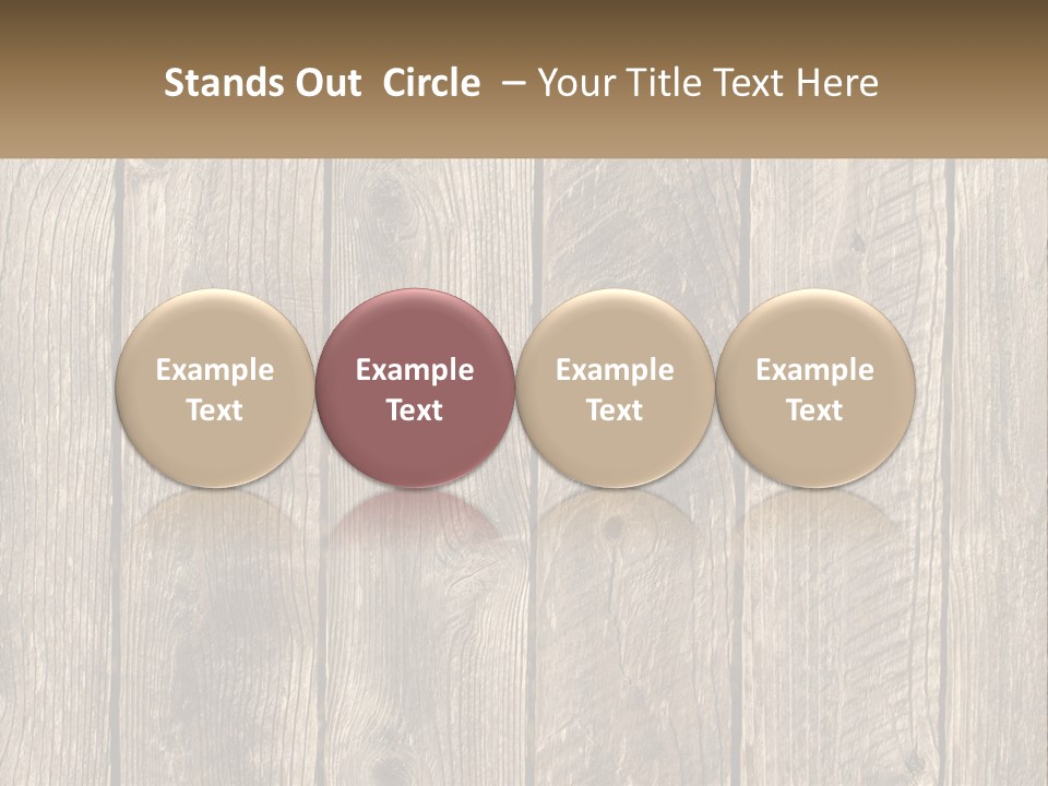 A Wooden Fence With A Brown Background PowerPoint Template