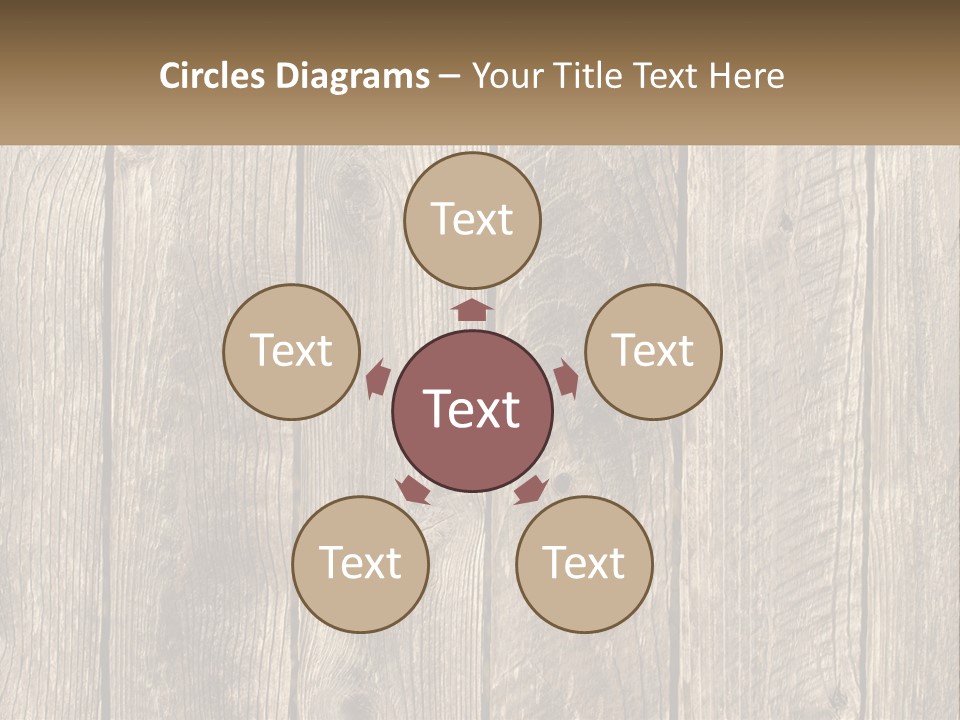 A Wooden Fence With A Brown Background PowerPoint Template