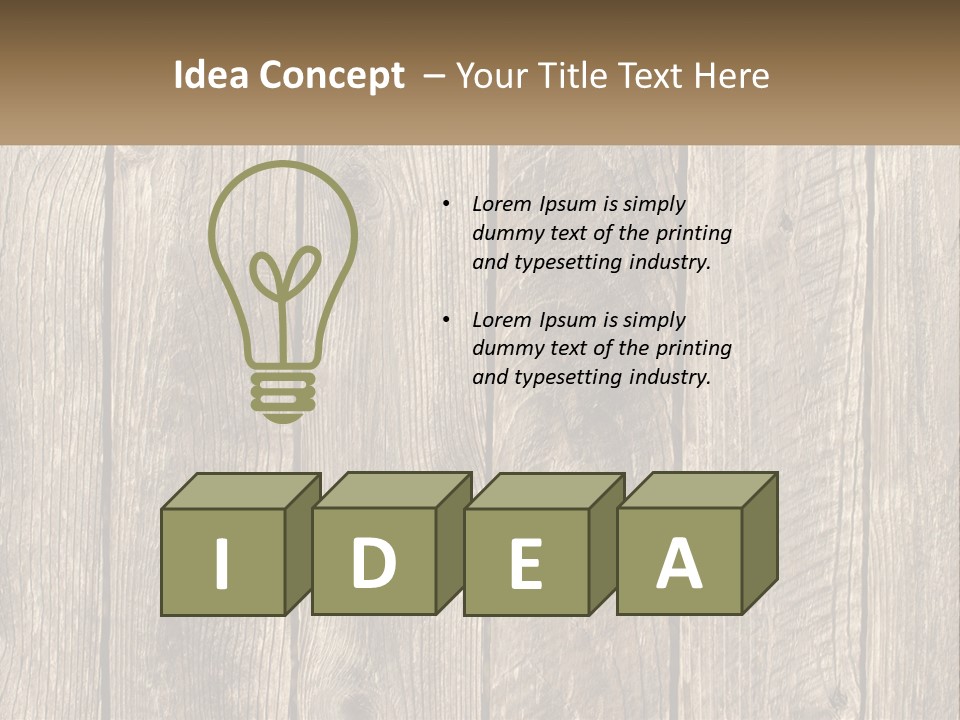 A Wooden Fence With A Brown Background PowerPoint Template