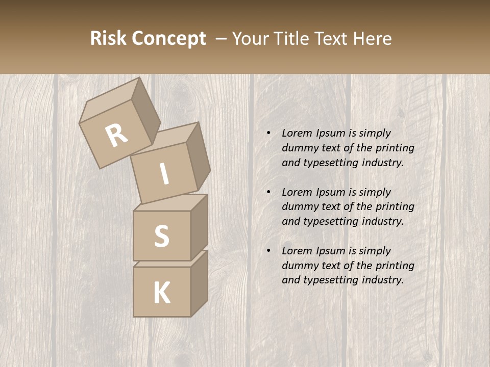 A Wooden Fence With A Brown Background PowerPoint Template