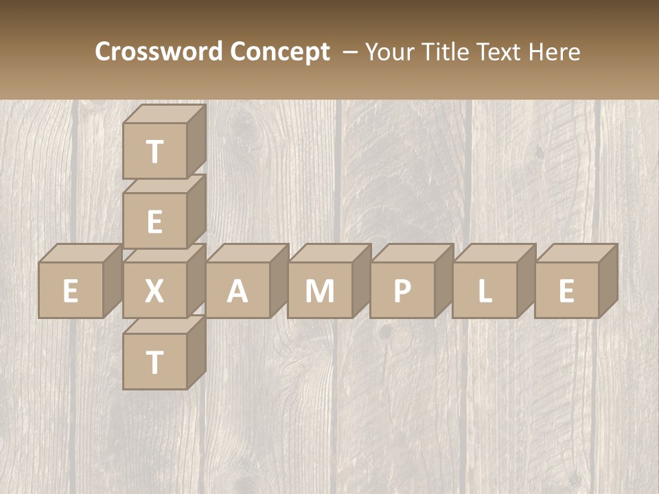 A Wooden Fence With A Brown Background PowerPoint Template