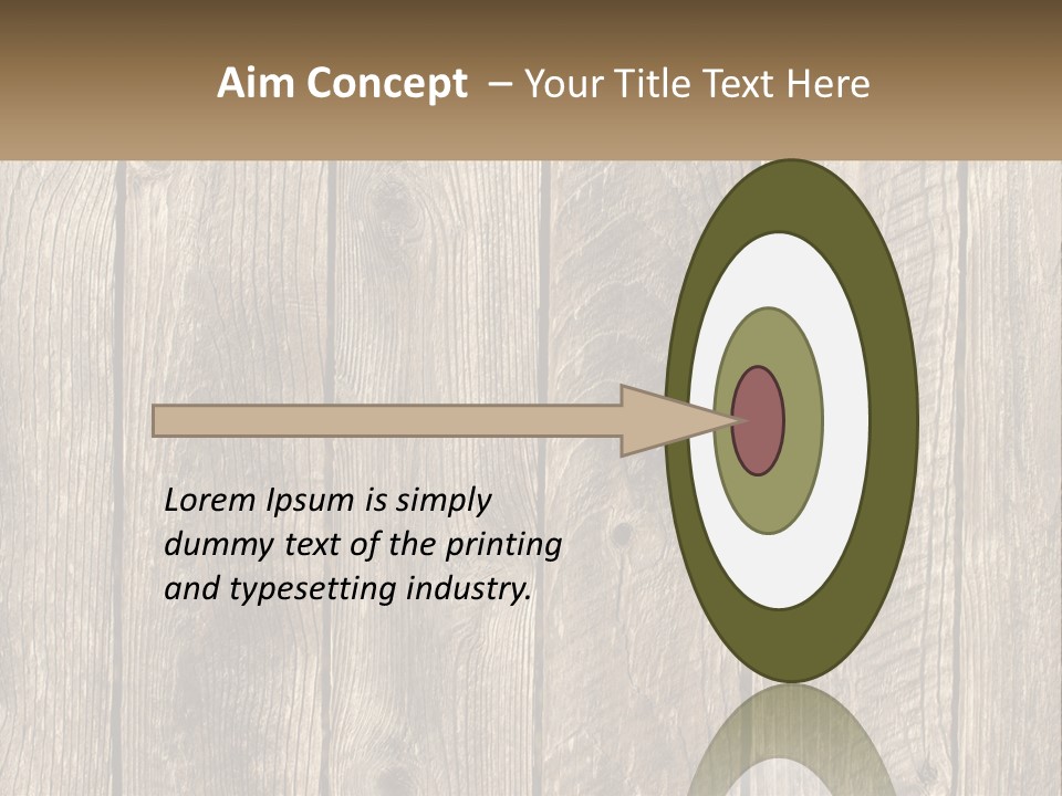 A Wooden Fence With A Brown Background PowerPoint Template