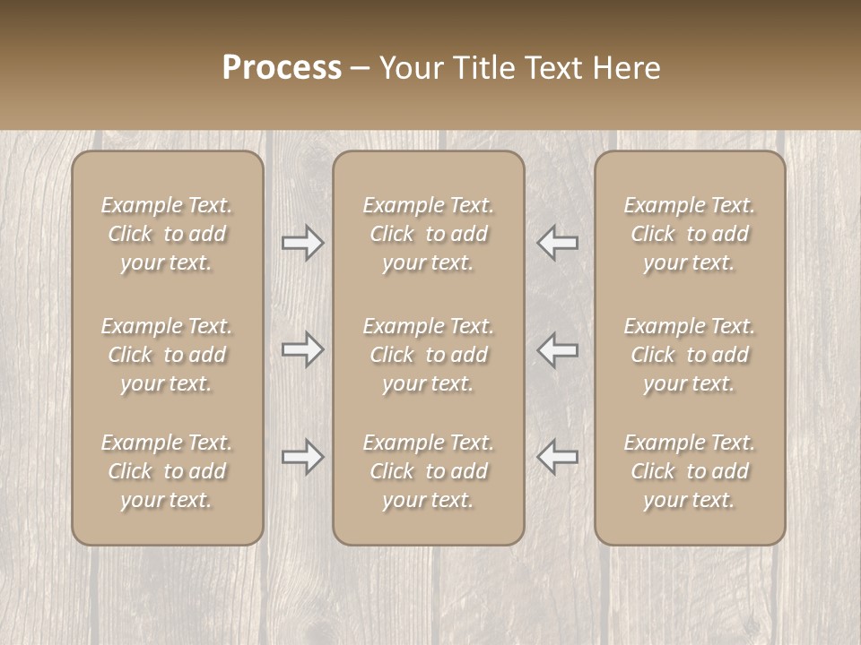 A Wooden Fence With A Brown Background PowerPoint Template