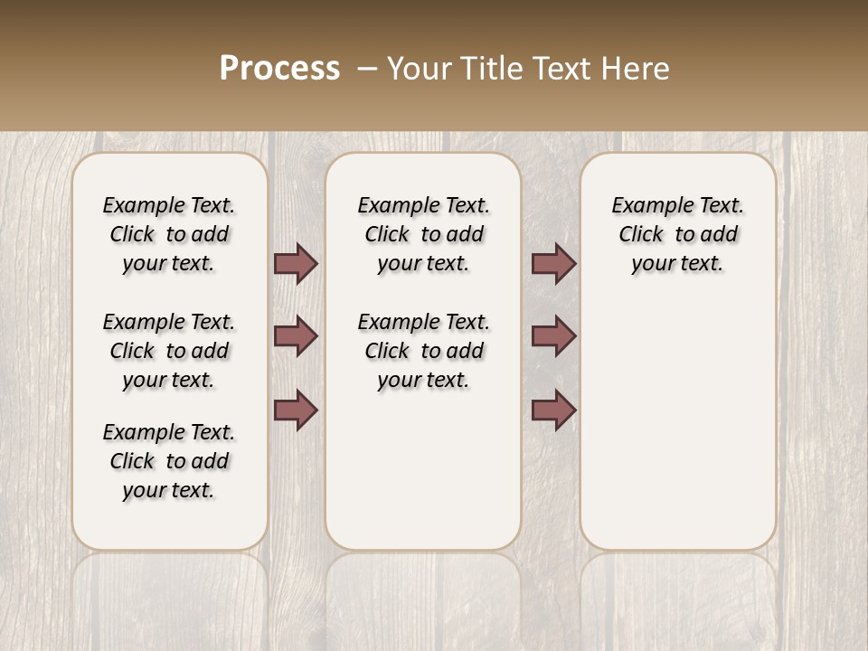 A Wooden Fence With A Brown Background PowerPoint Template