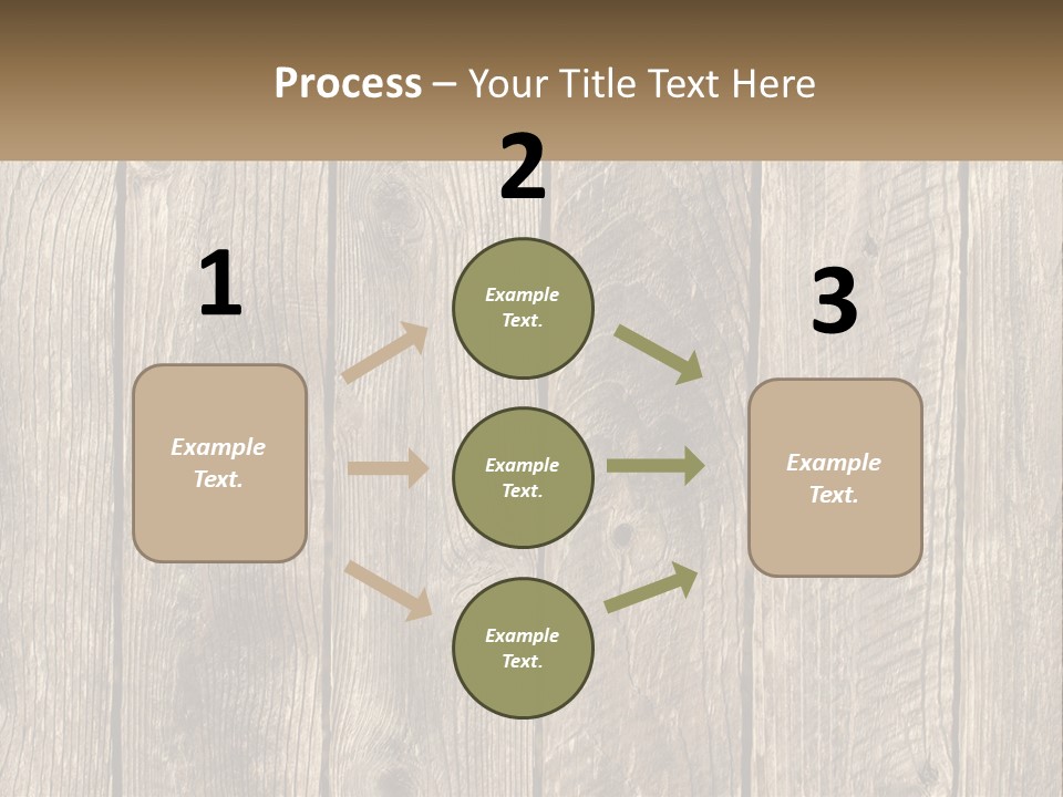 A Wooden Fence With A Brown Background PowerPoint Template
