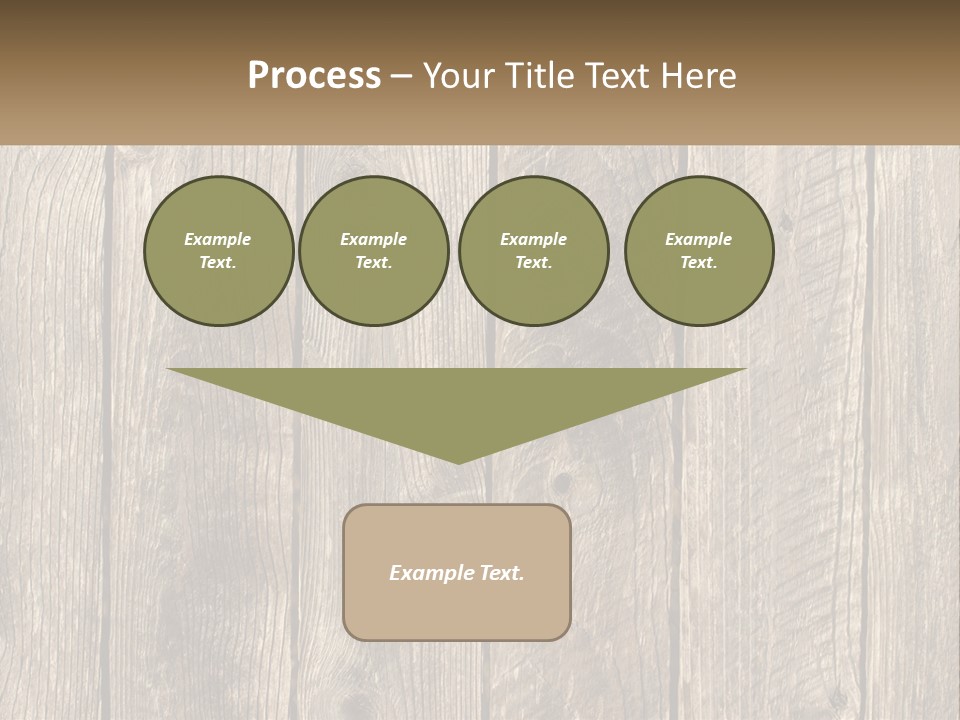 A Wooden Fence With A Brown Background PowerPoint Template