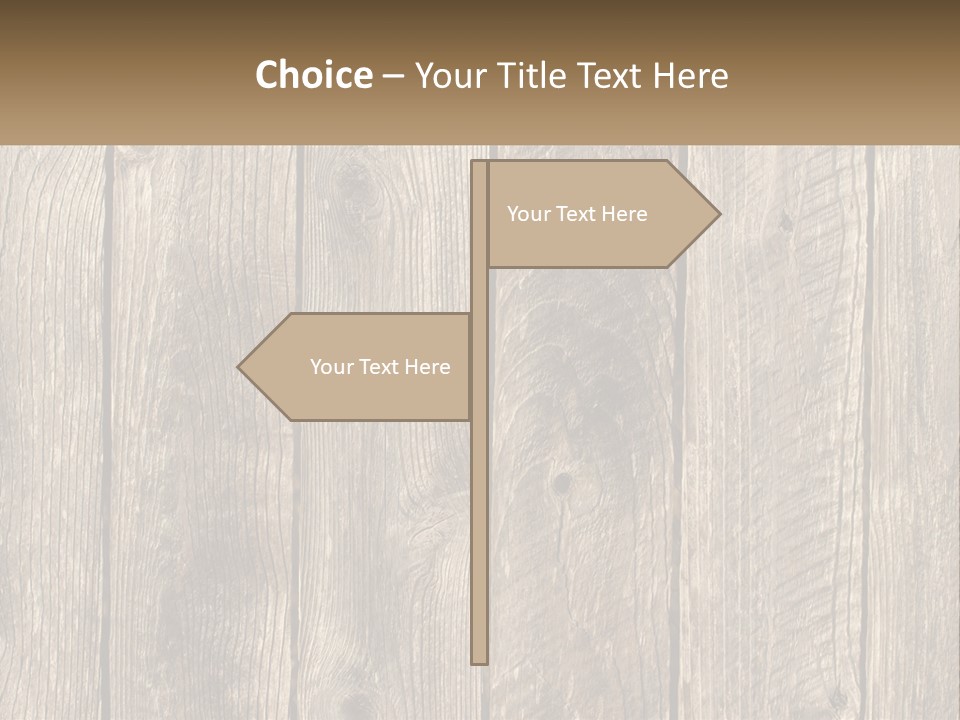 A Wooden Fence With A Brown Background PowerPoint Template