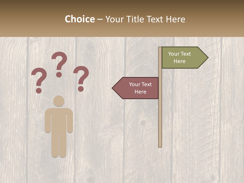 A Wooden Fence With A Brown Background PowerPoint Template