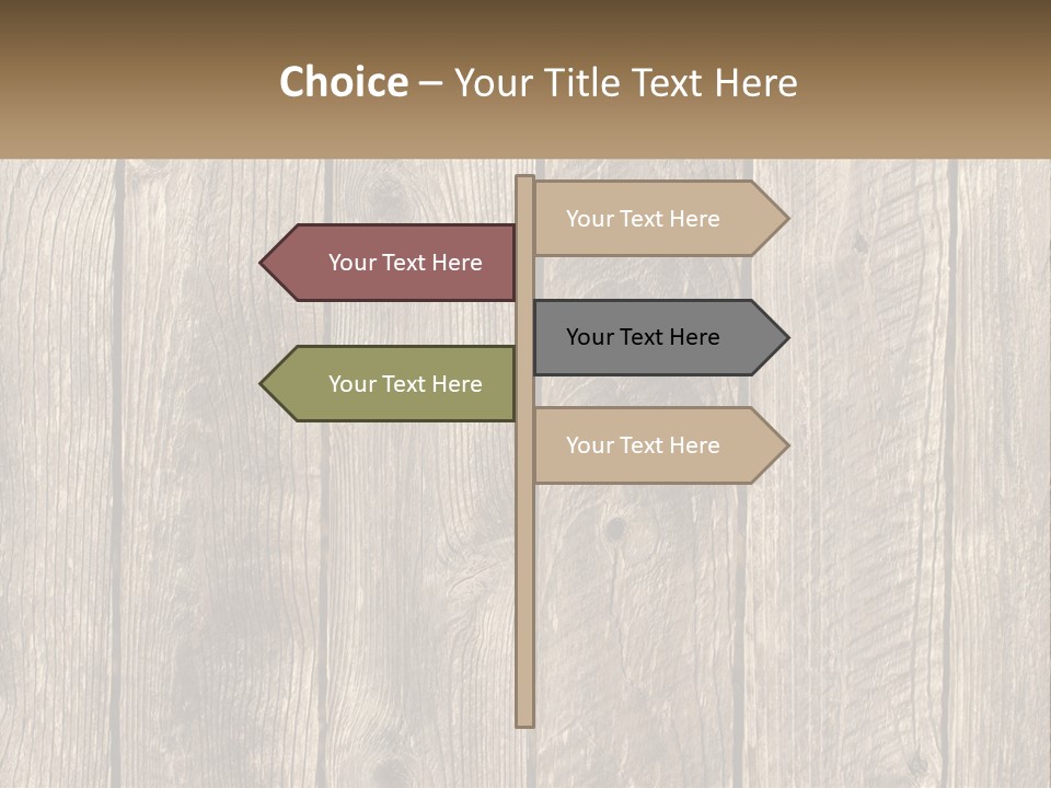 A Wooden Fence With A Brown Background PowerPoint Template