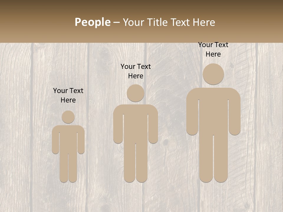 A Wooden Fence With A Brown Background PowerPoint Template