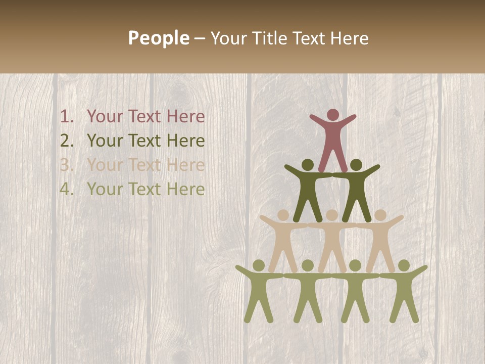 A Wooden Fence With A Brown Background PowerPoint Template