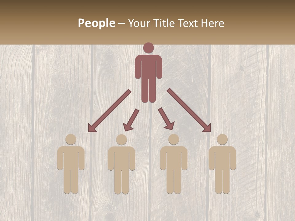 A Wooden Fence With A Brown Background PowerPoint Template