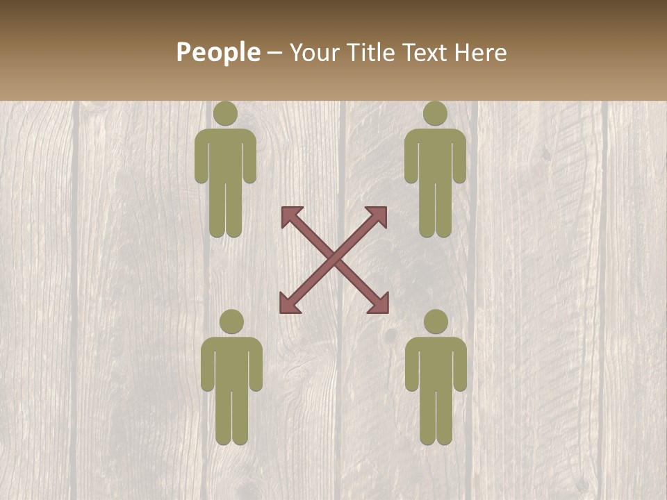 A Wooden Fence With A Brown Background PowerPoint Template