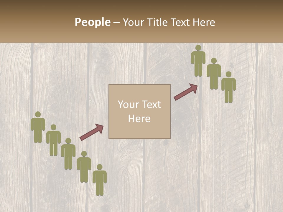A Wooden Fence With A Brown Background PowerPoint Template
