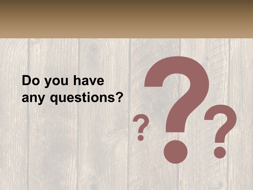 A Wooden Fence With A Brown Background PowerPoint Template