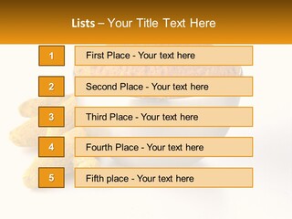 A Metal Bowl Filled With Yellow Powder Next To A Pile Of Yellow Powder PowerPoint Template