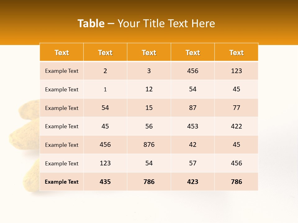 A Metal Bowl Filled With Yellow Powder Next To A Pile Of Yellow Powder PowerPoint Template