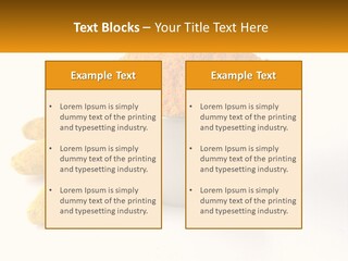 A Metal Bowl Filled With Yellow Powder Next To A Pile Of Yellow Powder PowerPoint Template