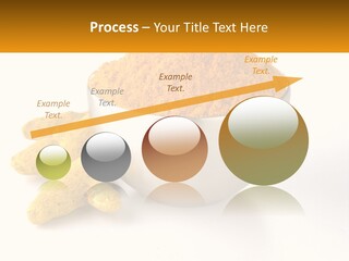 A Metal Bowl Filled With Yellow Powder Next To A Pile Of Yellow Powder PowerPoint Template