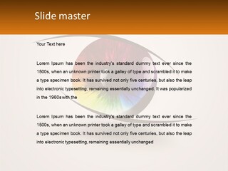 A Colorful Eye With A White Background PowerPoint Template