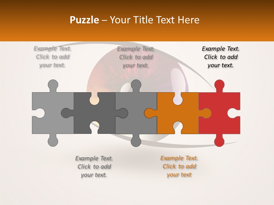 A Colorful Eye With A White Background PowerPoint Template