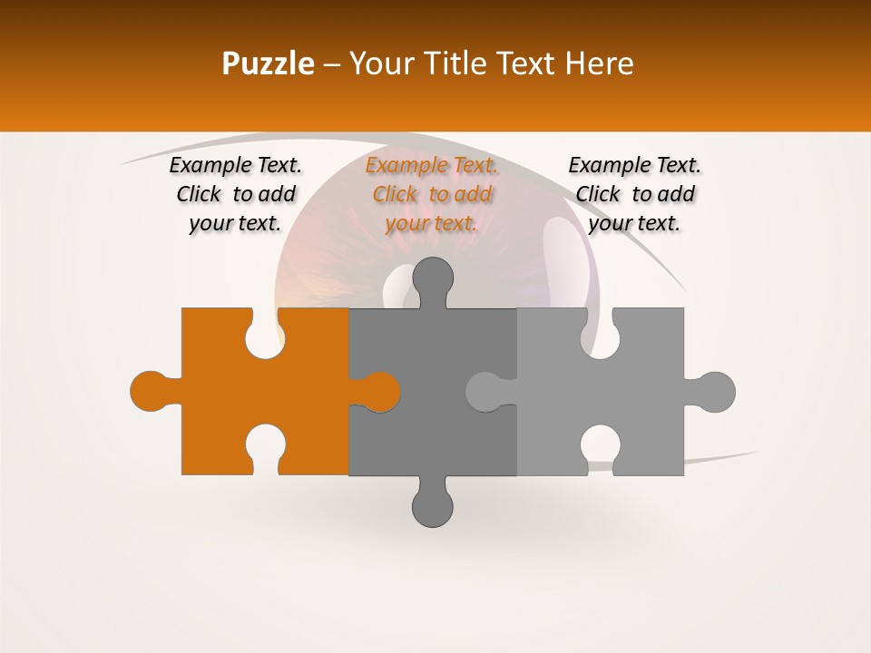 A Colorful Eye With A White Background PowerPoint Template