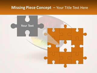 A Colorful Eye With A White Background PowerPoint Template