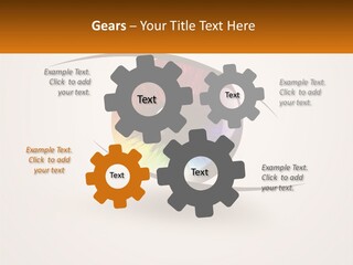 A Colorful Eye With A White Background PowerPoint Template