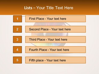 A Colorful Eye With A White Background PowerPoint Template