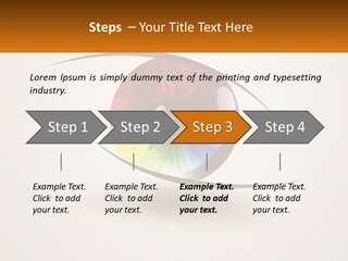 A Colorful Eye With A White Background PowerPoint Template