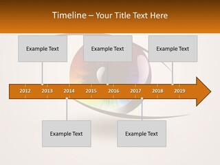 A Colorful Eye With A White Background PowerPoint Template