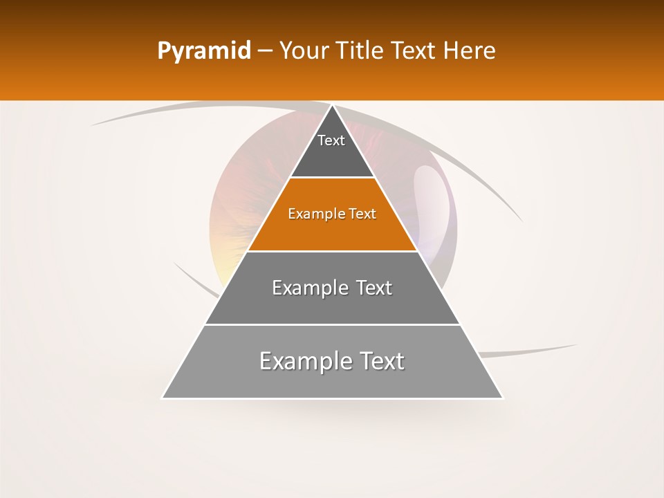 A Colorful Eye With A White Background PowerPoint Template