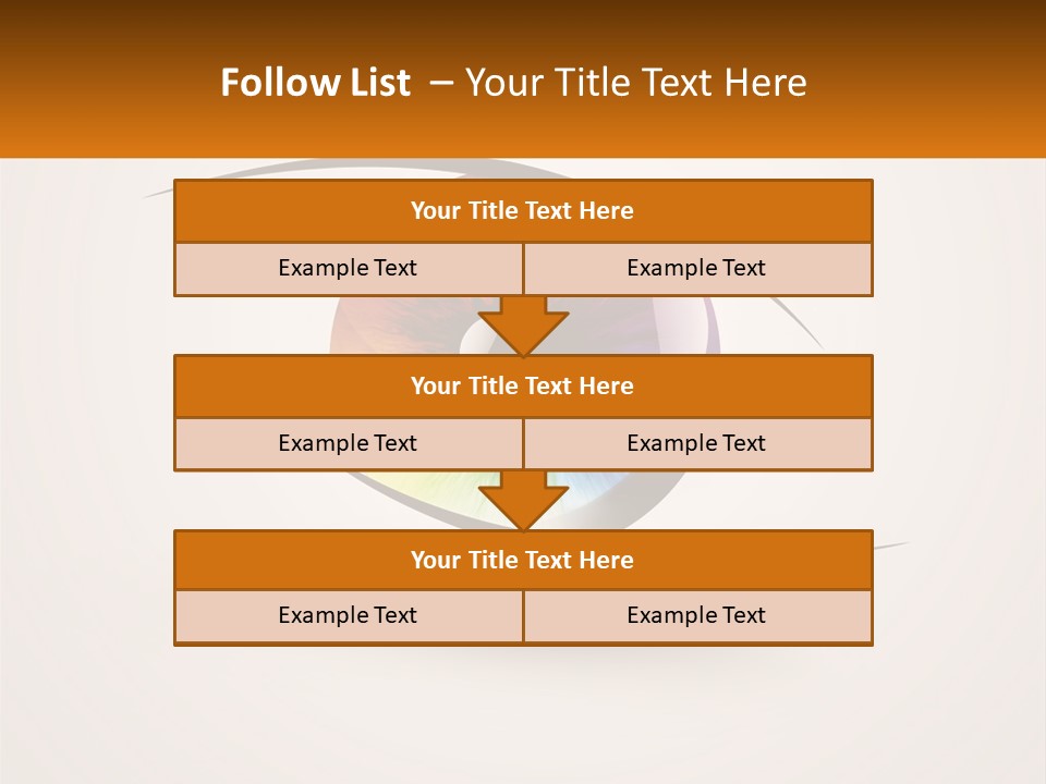 A Colorful Eye With A White Background PowerPoint Template