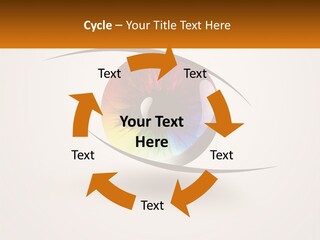 A Colorful Eye With A White Background PowerPoint Template
