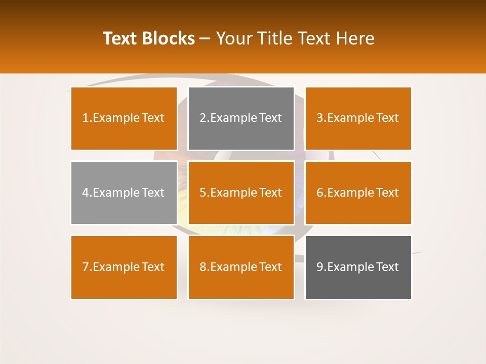 A Colorful Eye With A White Background PowerPoint Template