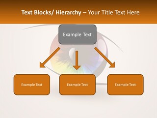 A Colorful Eye With A White Background PowerPoint Template